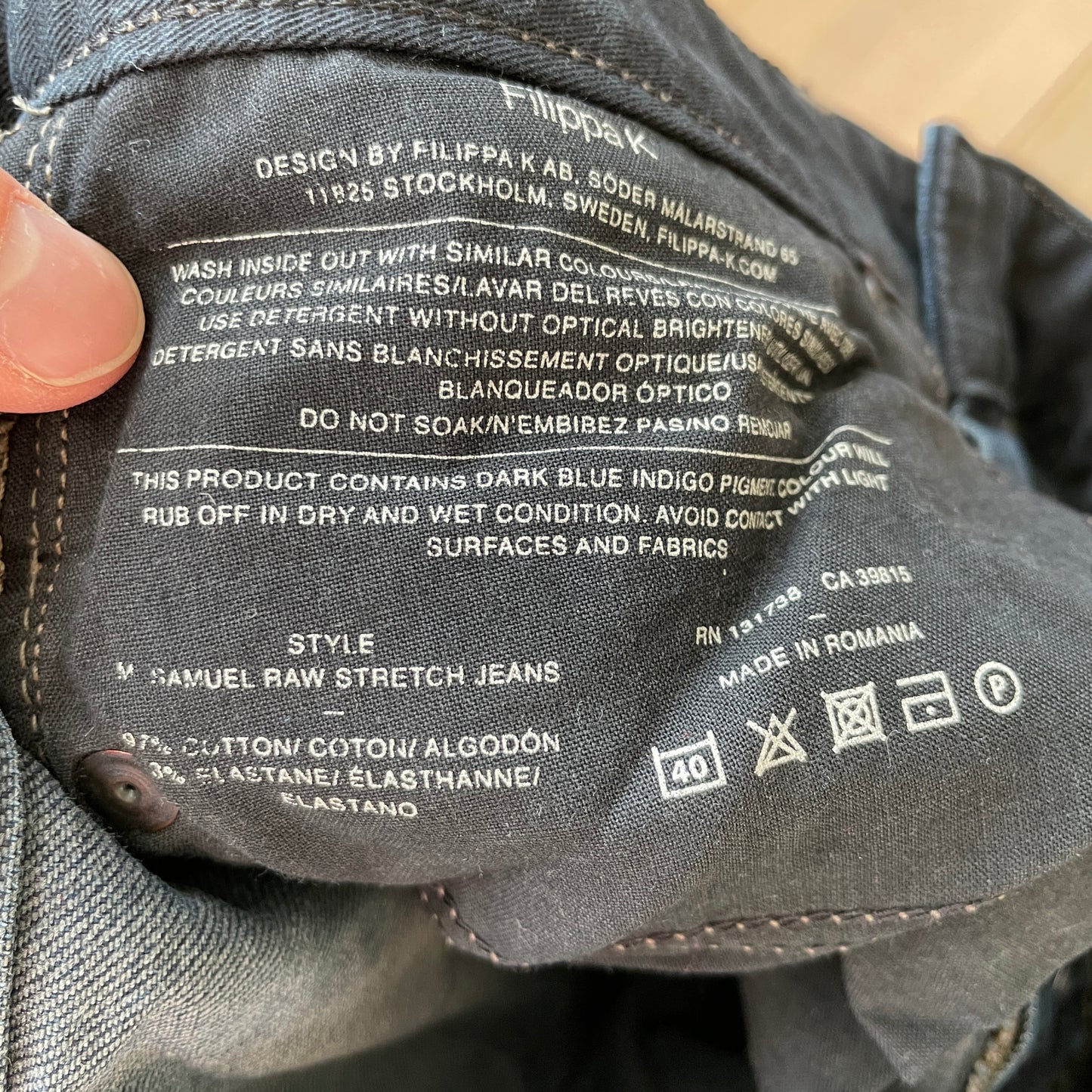 Mørkeblå Filippa K Jeans