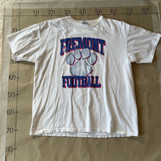 Hvid Vintage Fremont Football T-Shirt