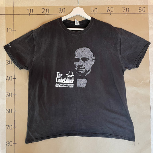 Sort Vintage The Codefather T-Shirt