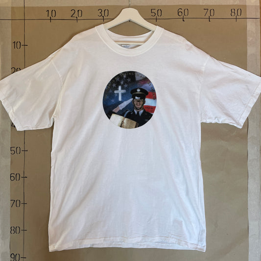 Hvid Vintage Soldat T-Shirt