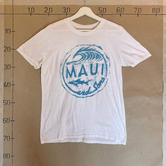 Hvid Vintage Maui Tourist T-Shirt