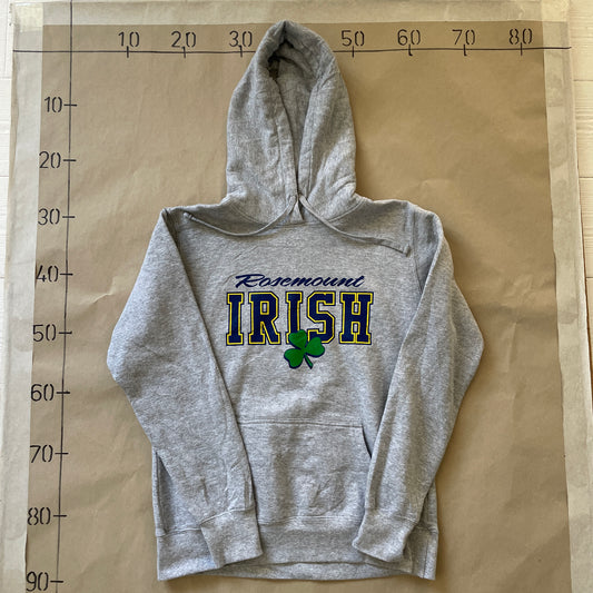 Grå Vintage Rosemount Irish Hoodie
