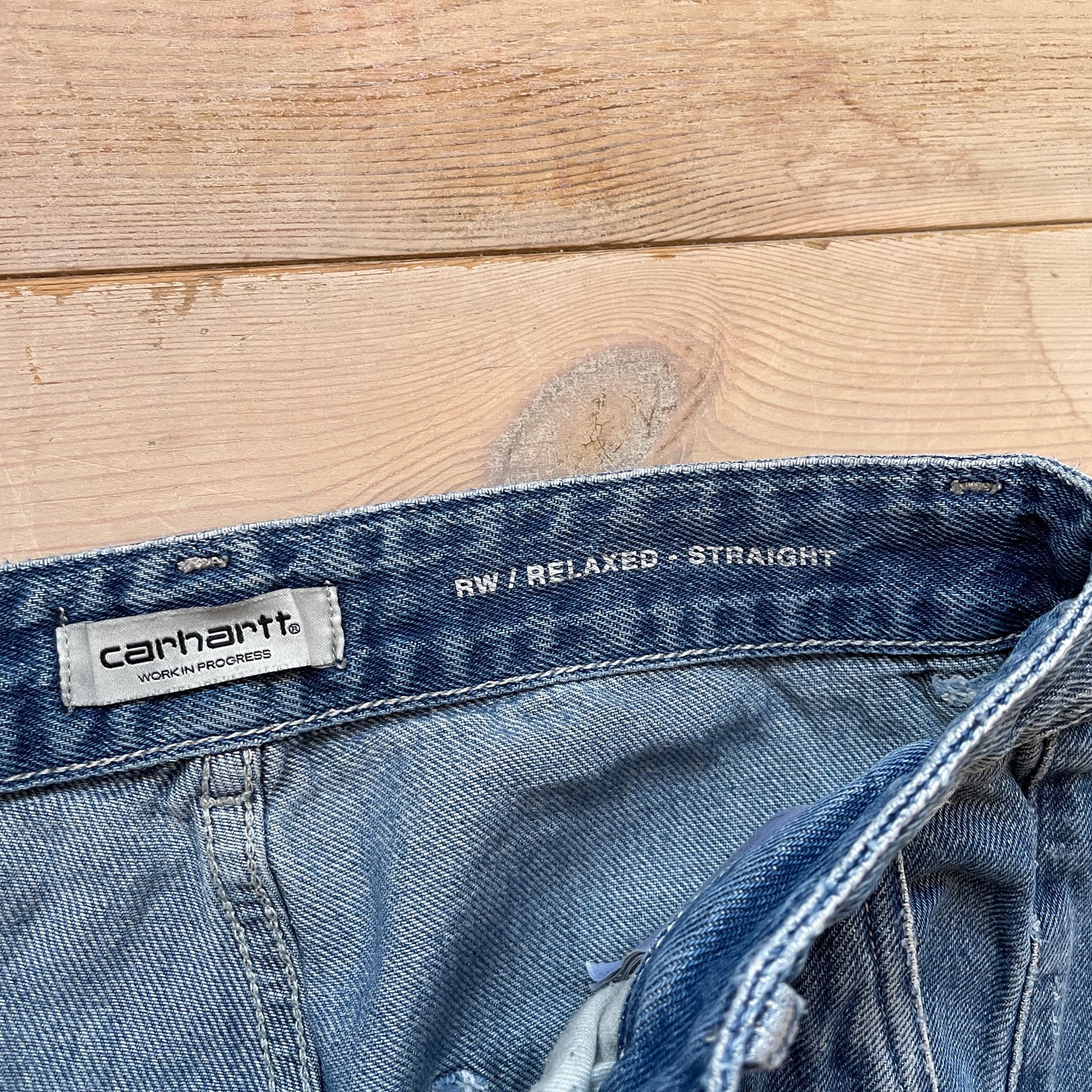 Mørkeblå Carhartt Cargobukser