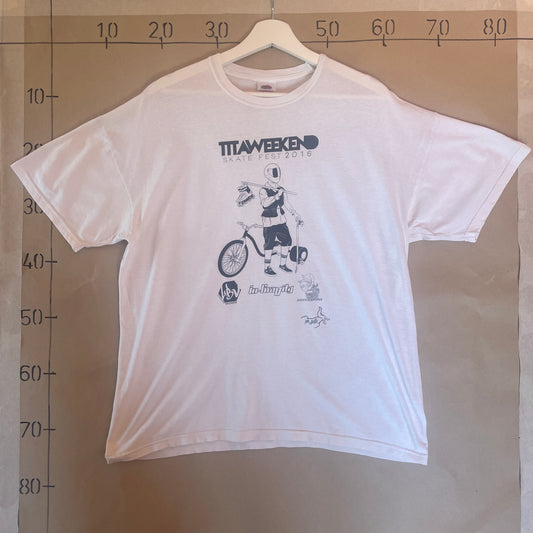 Hvid Vintage Skate Fest T-Shirt