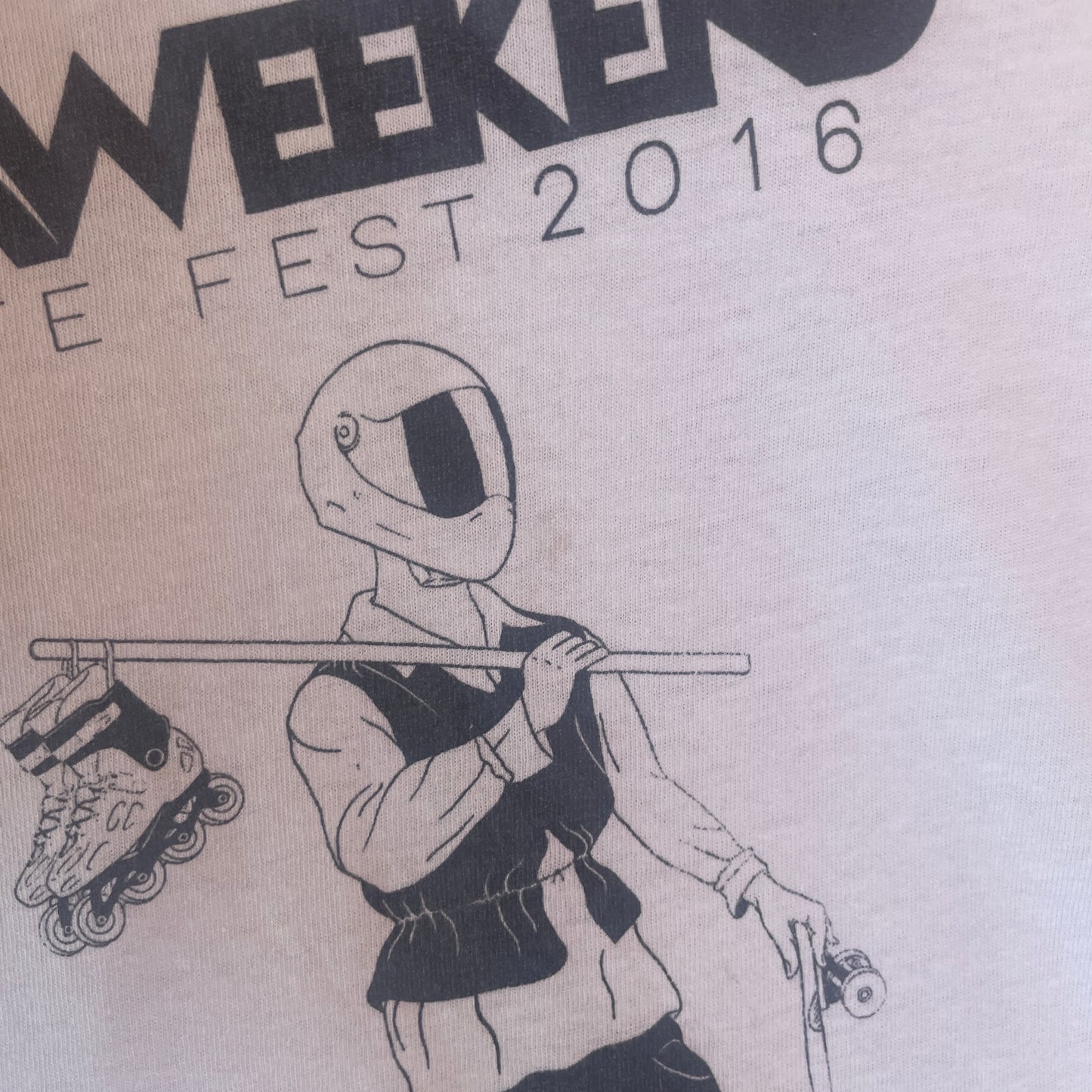 Hvid Vintage Skate Fest T-Shirt