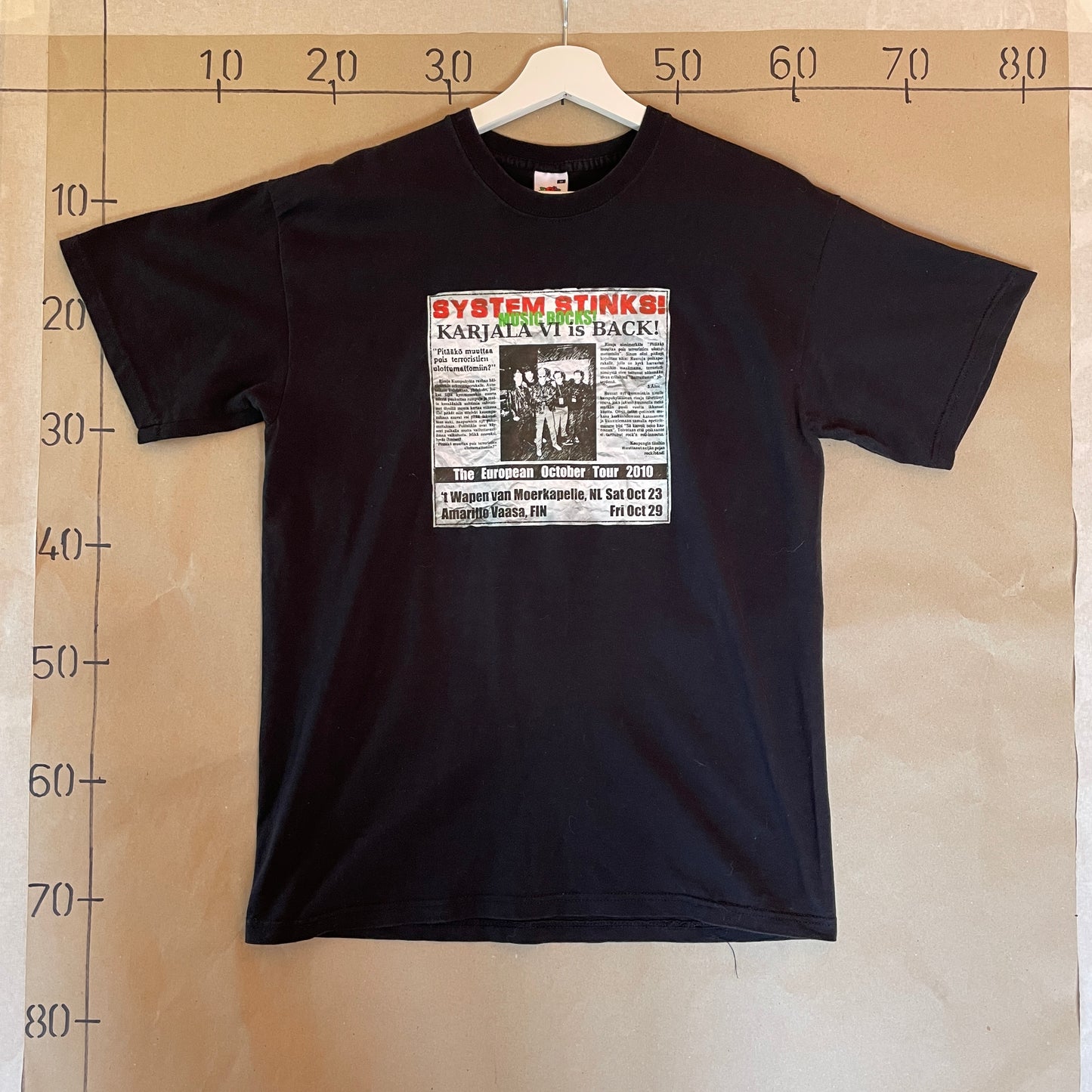 Sort Vintage System Stinks Band T-Shirt