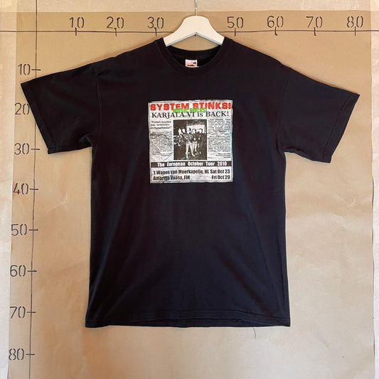 Sort Vintage System Stinks Band T-Shirt