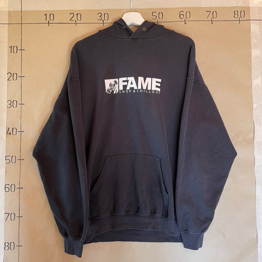 Sort Vintage Fame Skateboard Shop Hoodie