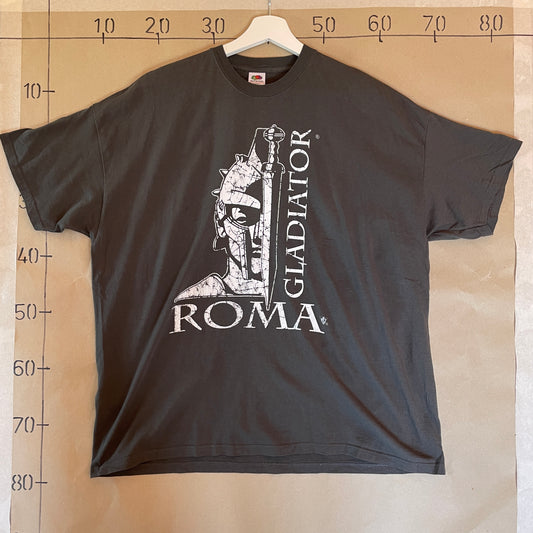 Sort Vintage Gladiator Roma T-Shirt