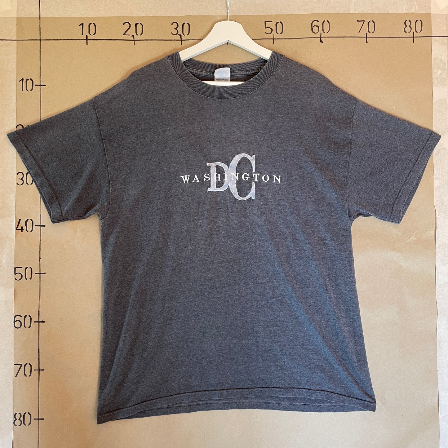 Grå Vintage Washington D.C T-Shirt