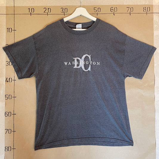 Grå Vintage Washington D.C T-Shirt