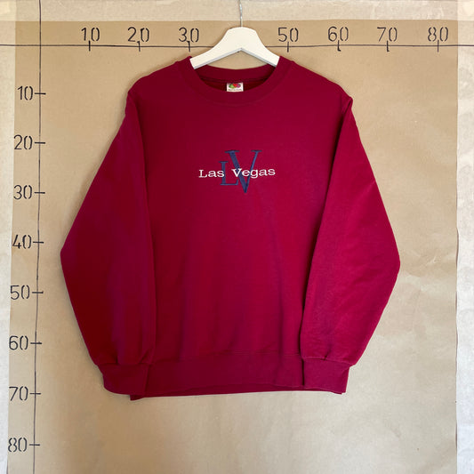 Bordeauxrød Vintage Las Vegas Sweatshirt