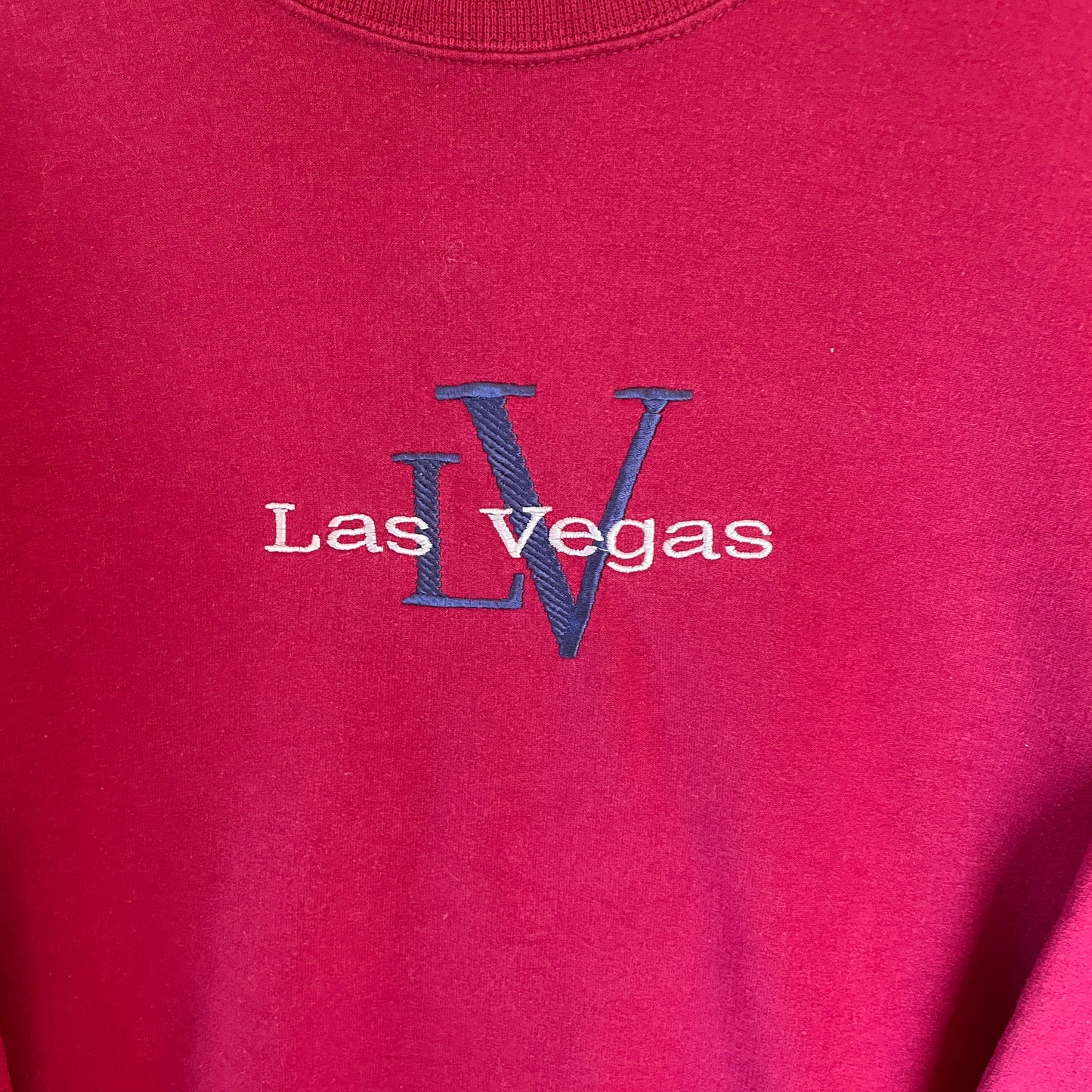 Bordeauxrød Vintage Las Vegas Sweatshirt