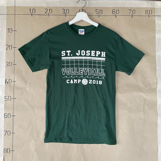 Mørkegrøn St. Joseph Volleyball Camp T-Shirt