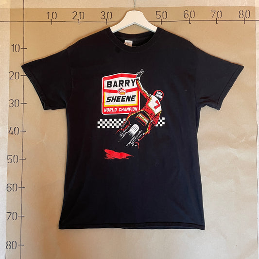 Sort Vintage Barry Sheene Motorcross T-Shirt
