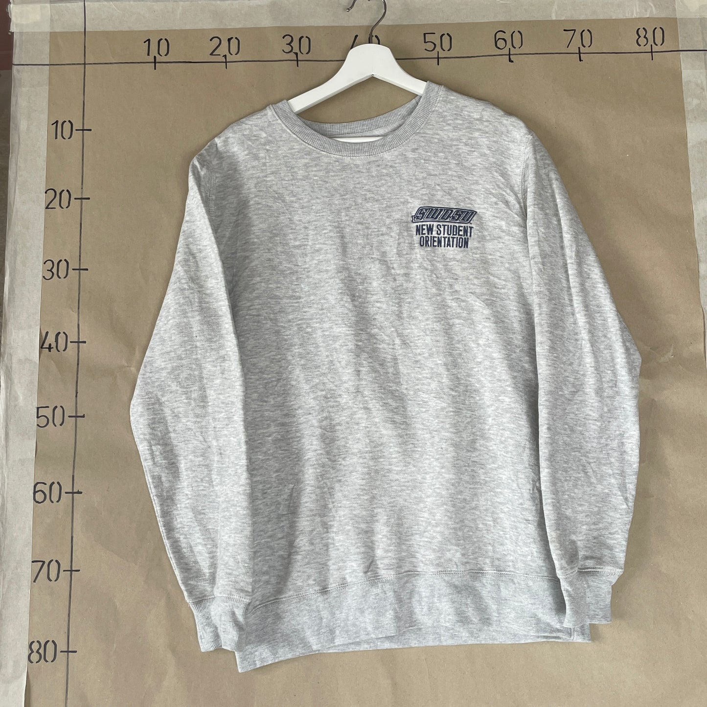 Grå Vintage New Student Orientation Sweatshirt Fra Gildan