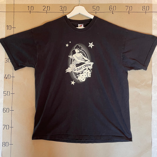 Sort Vintage D-Day Crew T-Shirt