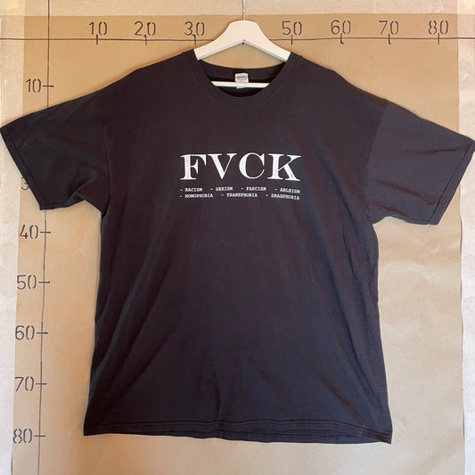 Sort Vintage FVCK T-Shirt