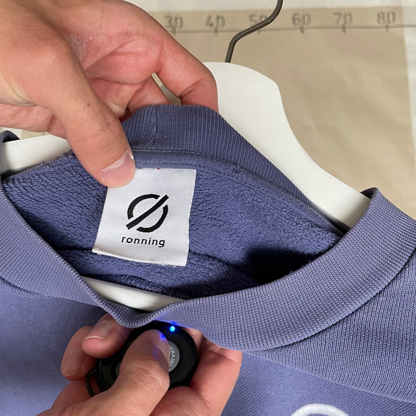 Klassisk Ronning Sweatshirt I Støvet Blå