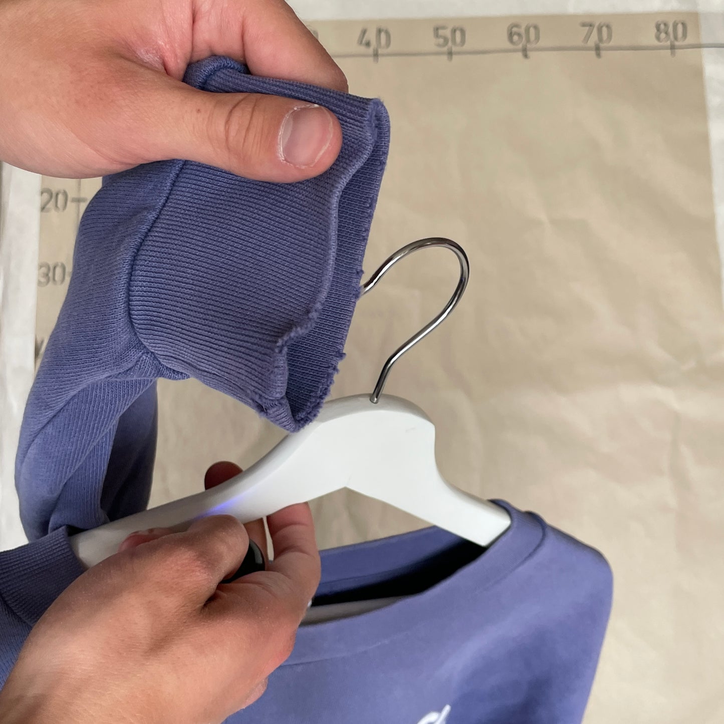 Klassisk Ronning Sweatshirt I Støvet Blå