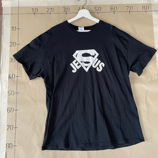Jesus Superman T-Shirt Med Statement Print