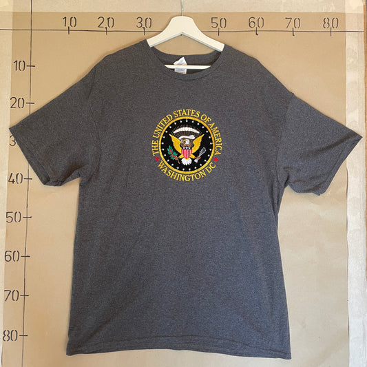 Grå Vintage Washington D.C T-Shirt