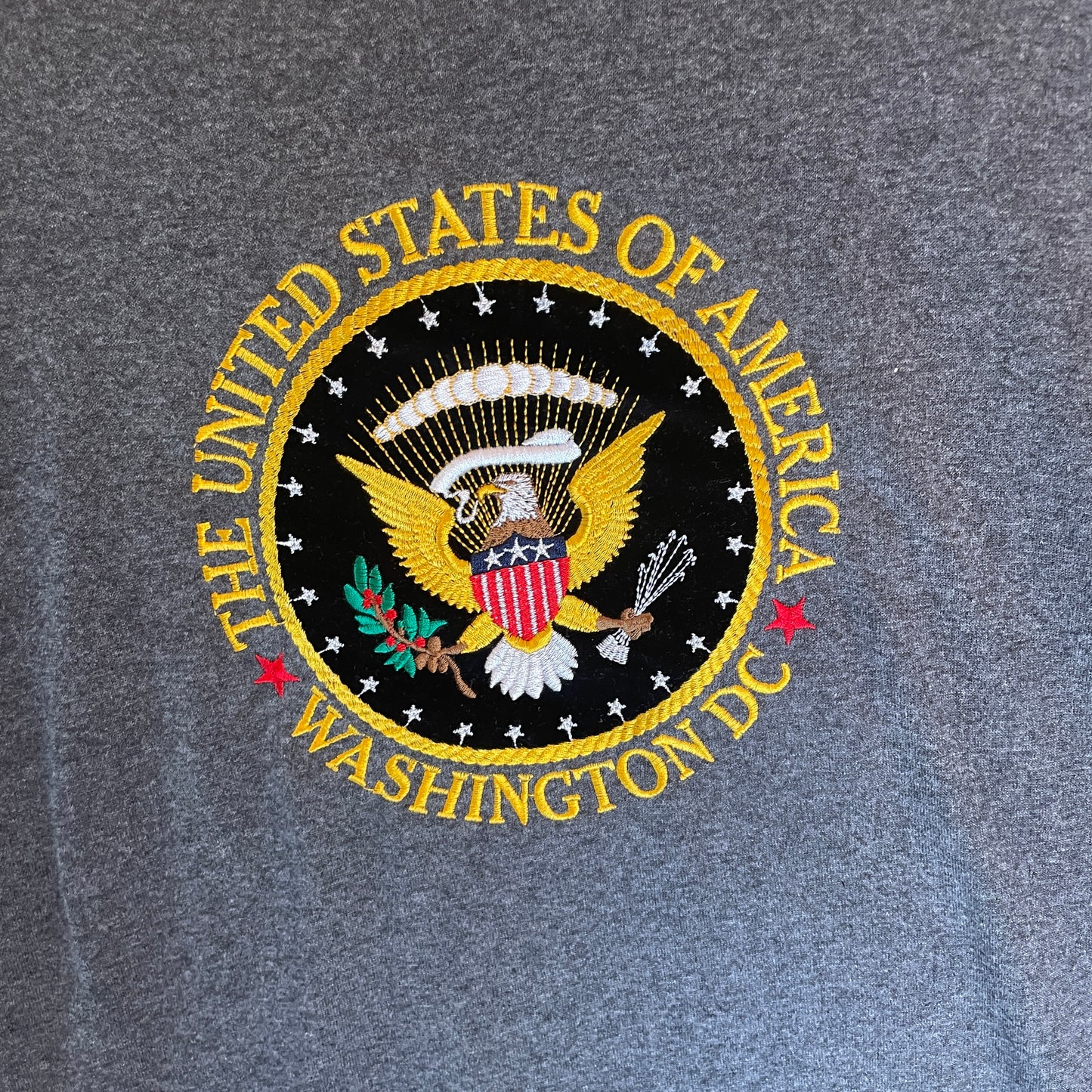 Grå Vintage Washington D.C T-Shirt