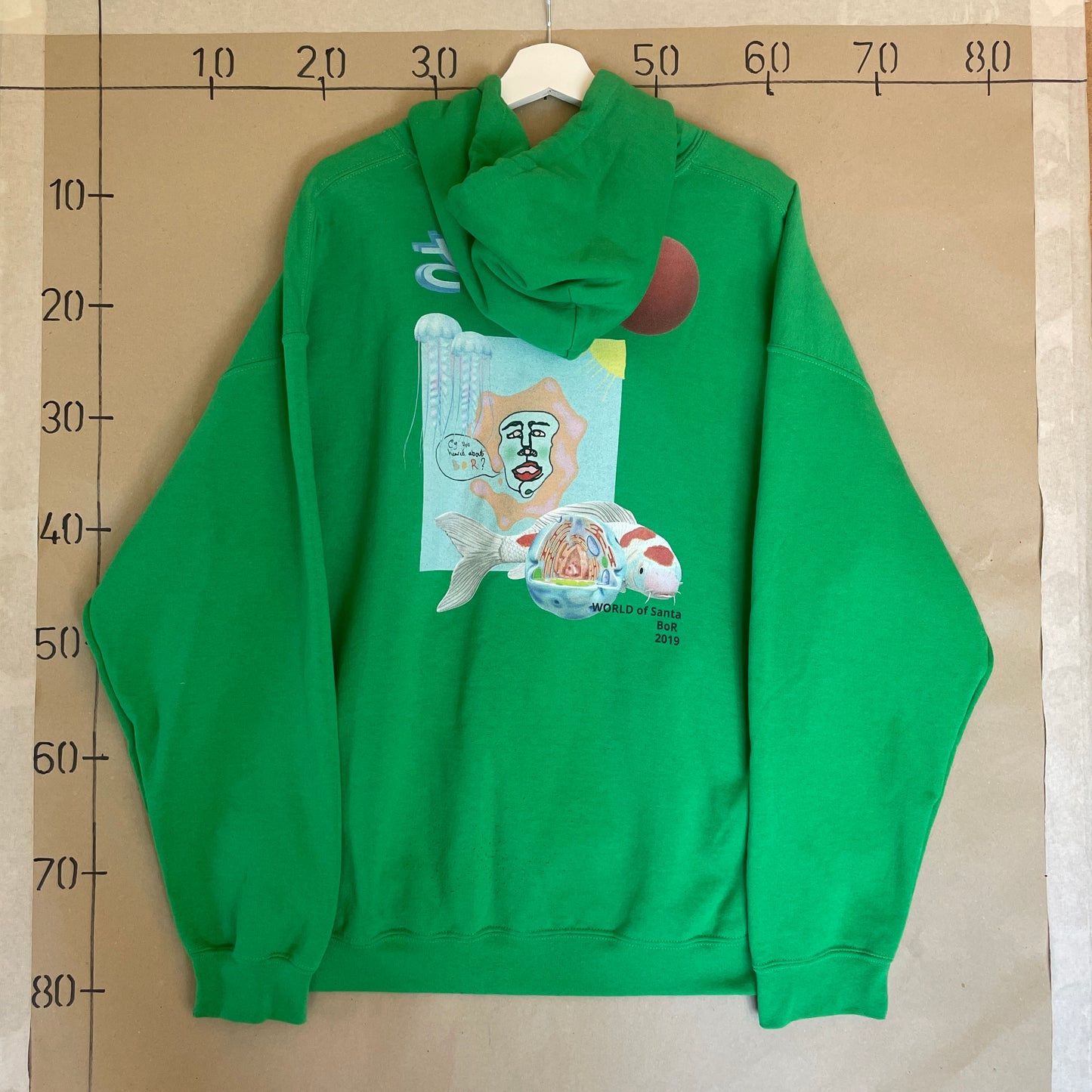 Grøn Vintage World Of Santa Hoodie