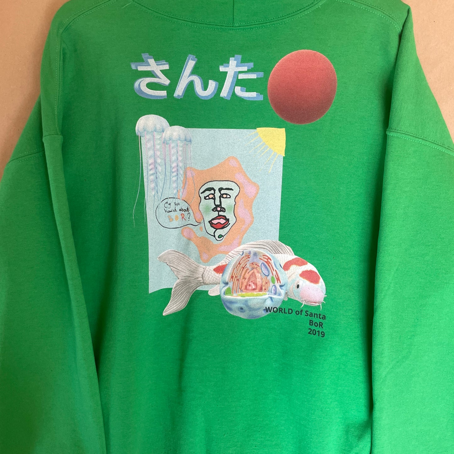 Grøn Vintage World Of Santa Hoodie