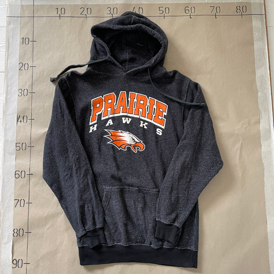 Vintage Prairie Hawks Hoodie Med Cool College-Vibe