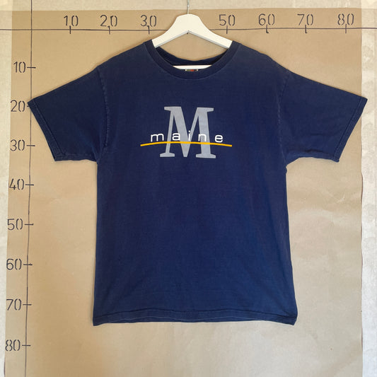 Blå Vintage Maine T-Shirt