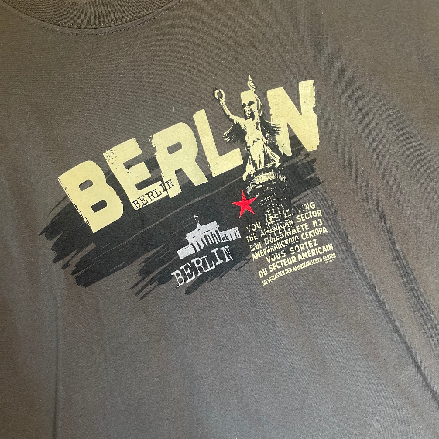 Grå Vintage Berlin T-Shirt