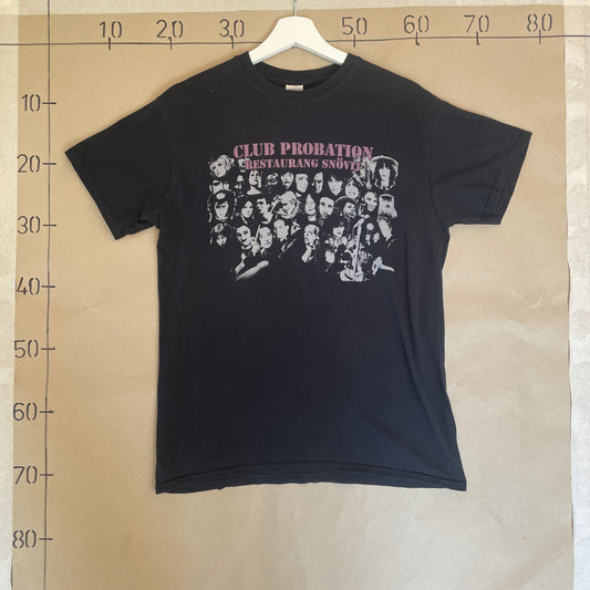 Sort Vintage Club Probation T-Shirt