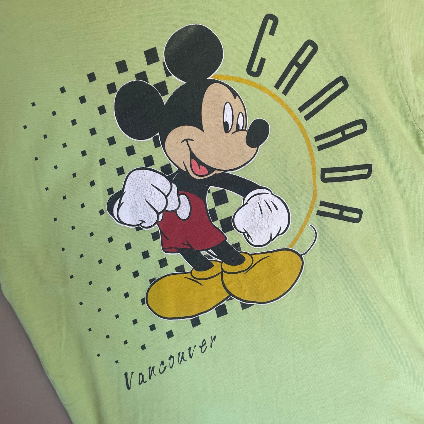 Turkisgrøn Vintage Mickey Mouse T-Shirt