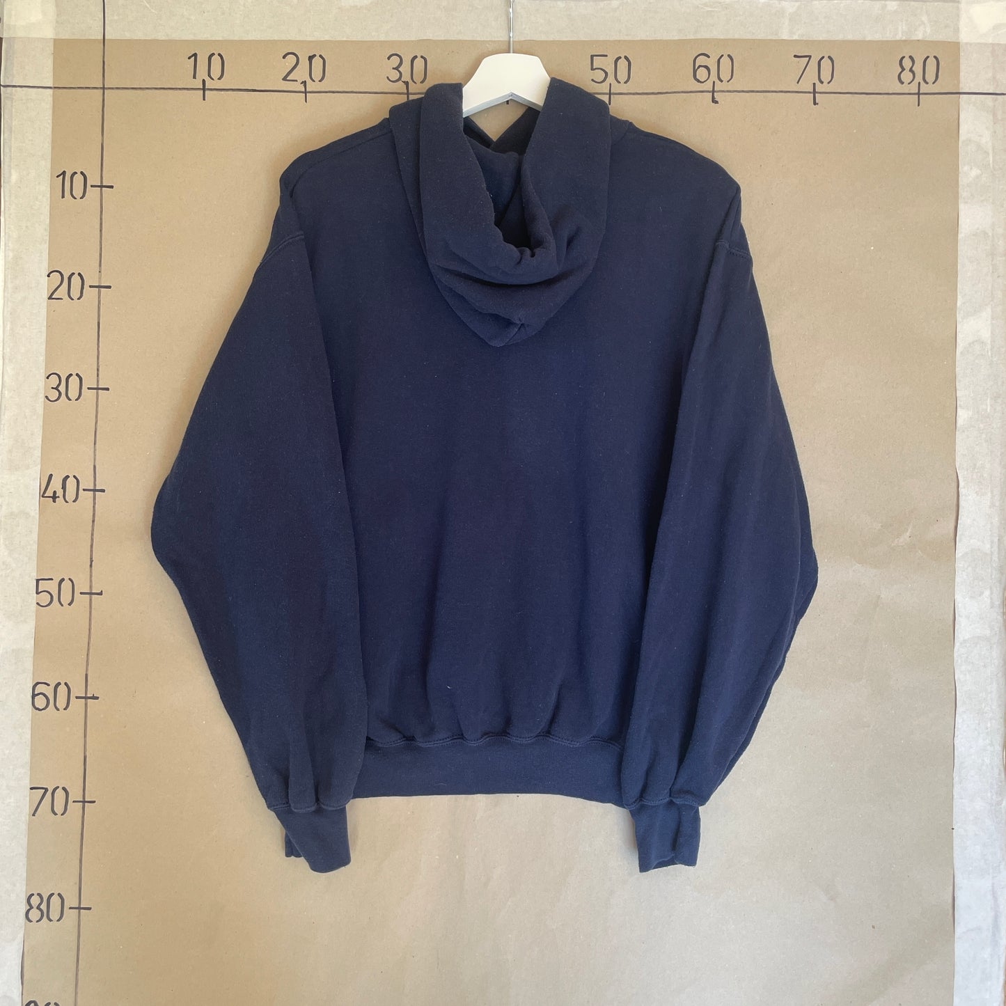 Blå Vintage Nacka Hoodie