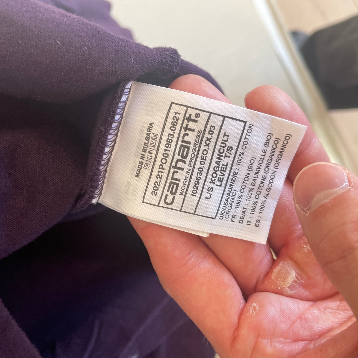 Lilla Langærmet Carhartt Bluse