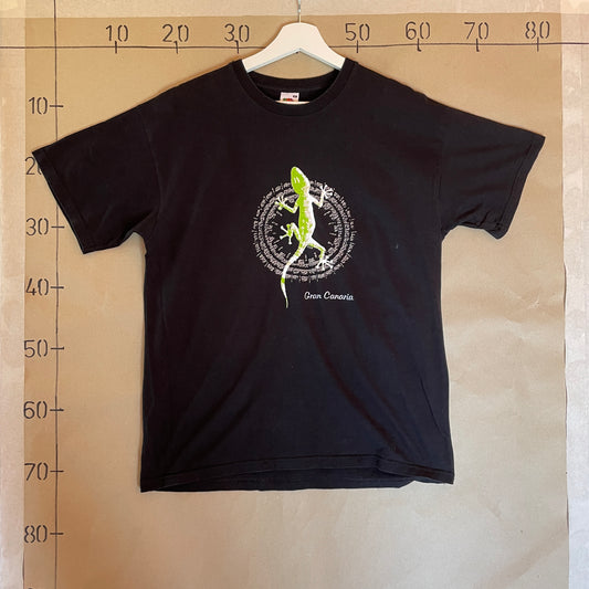 Sort Vintage Gran Canaria Gekko T-Shirt