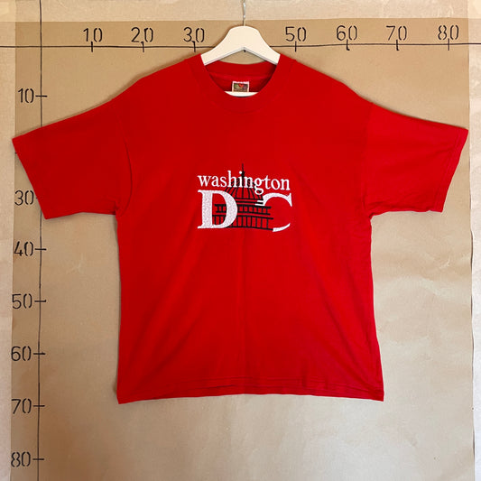 Rød Vintage Washington D.C T-Shirt