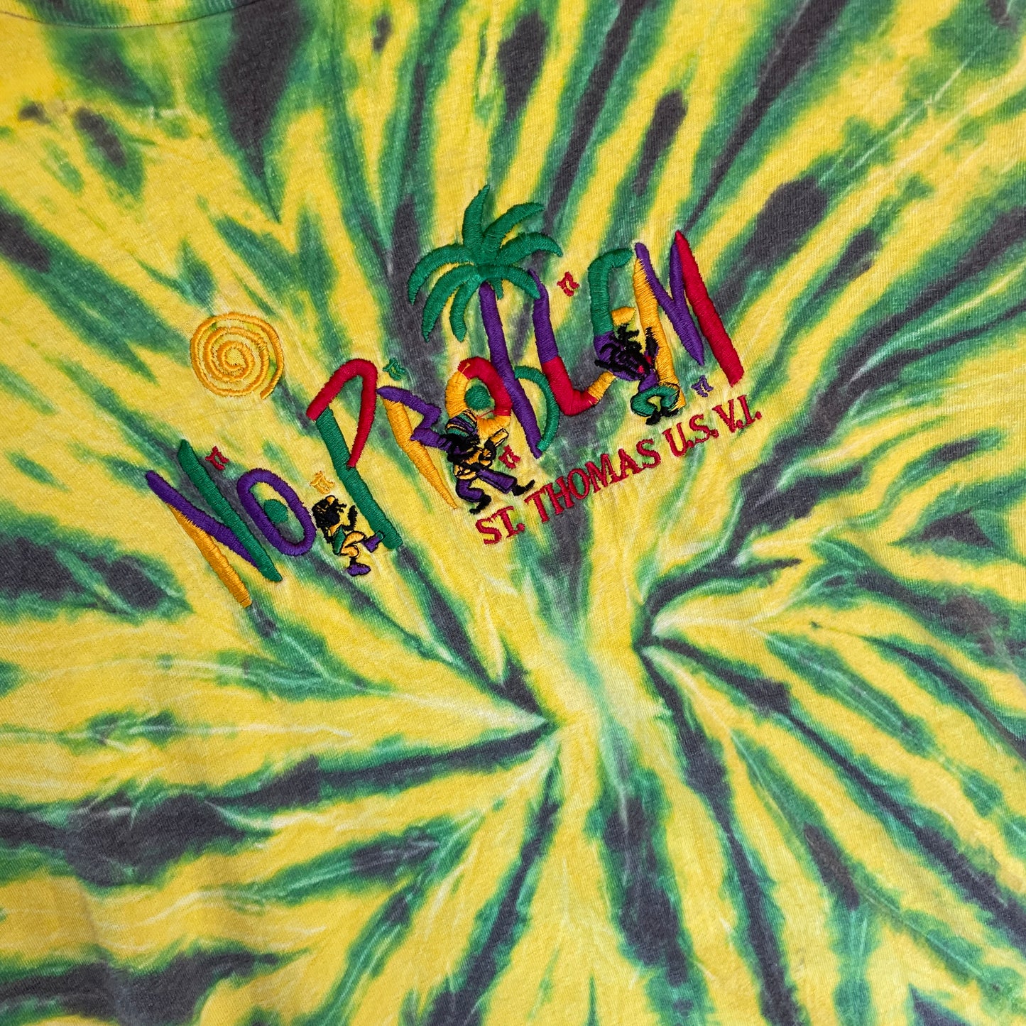 Tie-Dye Vintage No Problem T-Shirt