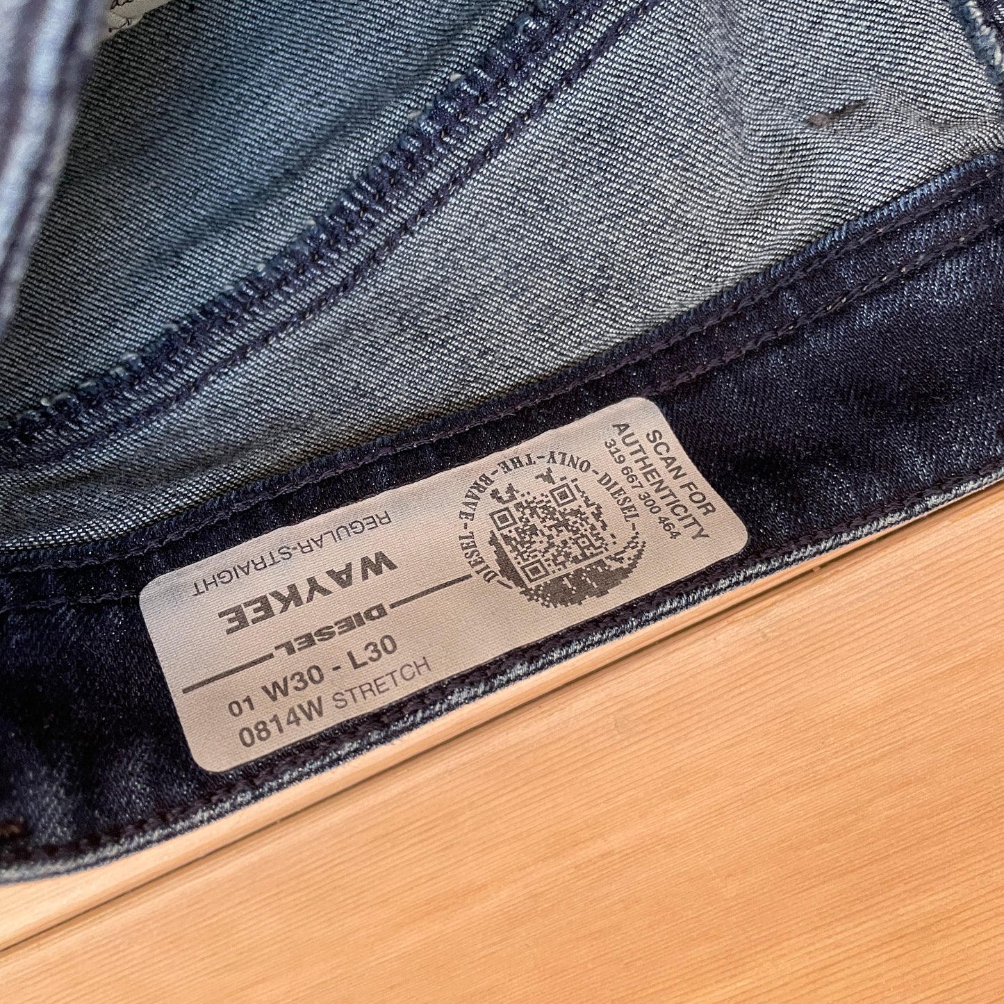 Mørkeblå Perfect Fade Straight Leg Diesel Jeans