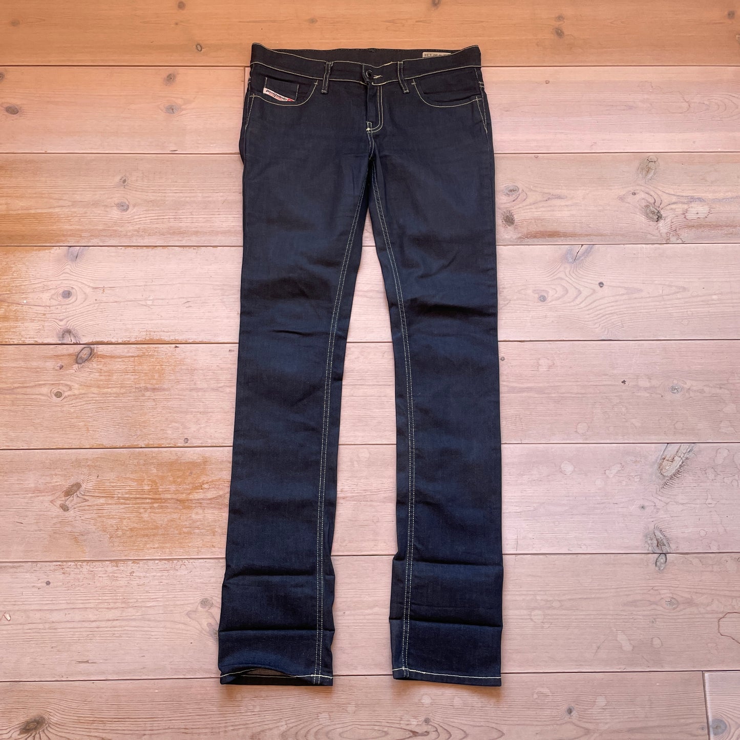 Mørkeblå Diesel Contrast Stitch Denim Jeans