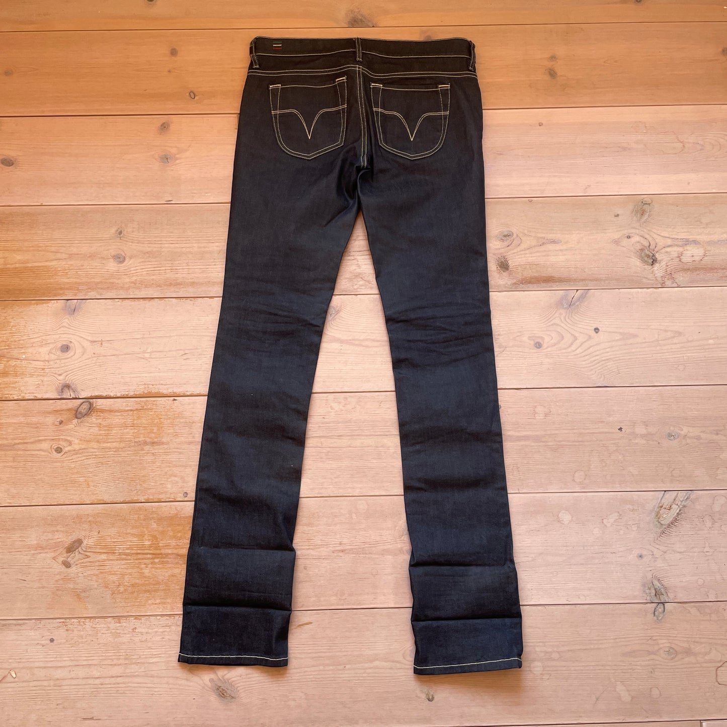 Mørkeblå Diesel Contrast Stitch Denim Jeans