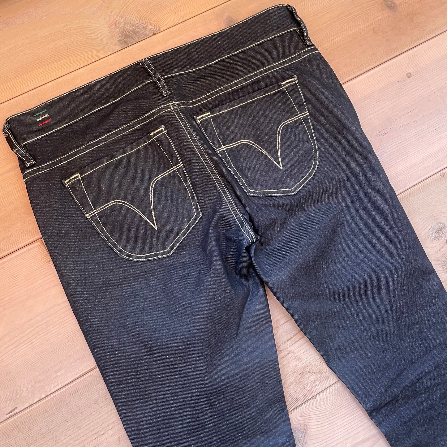 Mørkeblå Diesel Contrast Stitch Denim Jeans