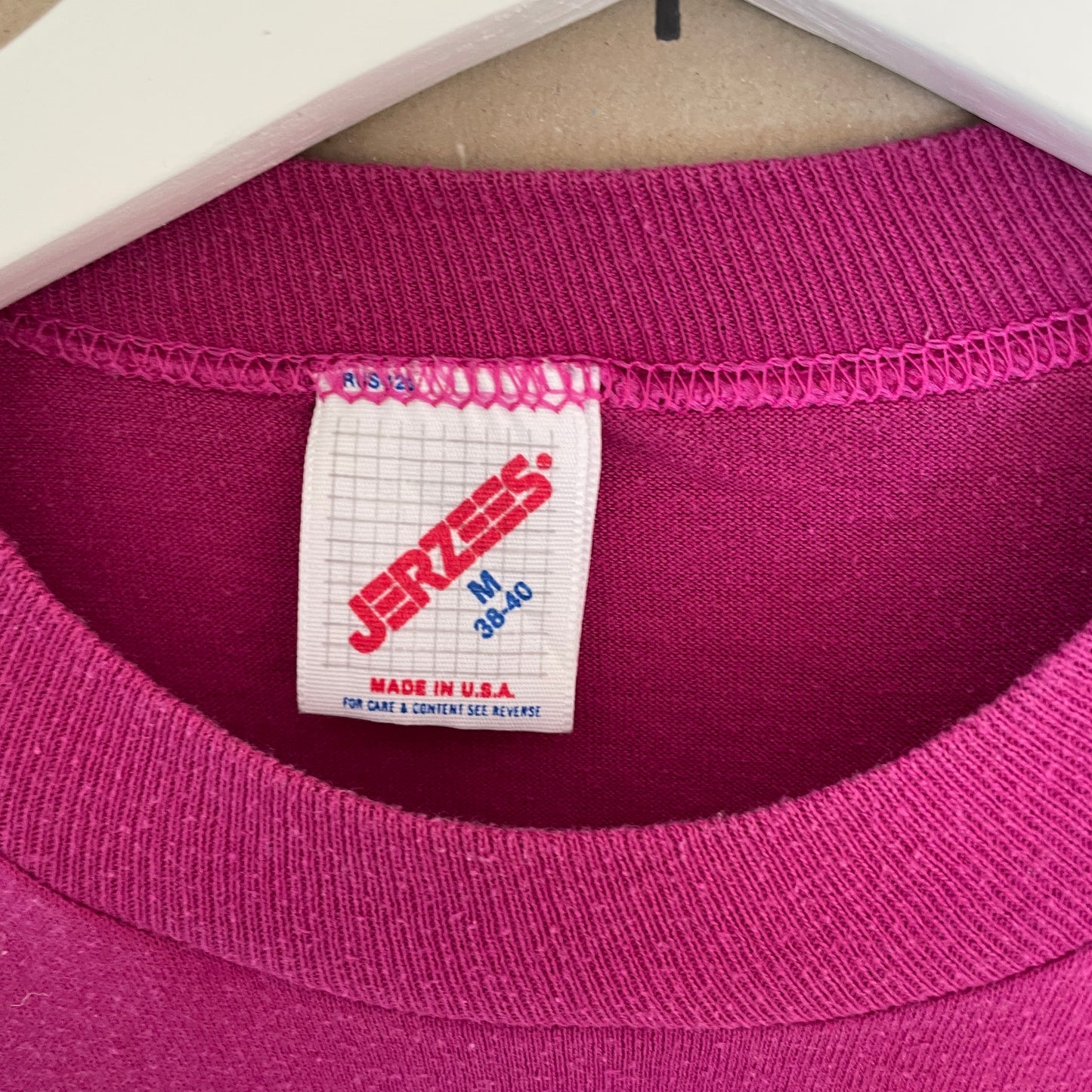 Pink Vintage Blomster T-Shirt