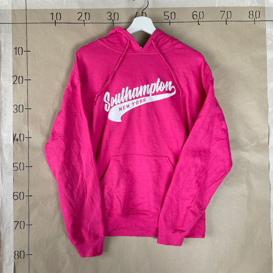 Pink Vintage Southampton Hoodie Med Sporty Print