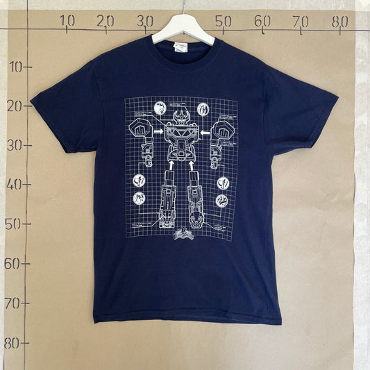 Blå Vintage Power Rangers T-Shirt