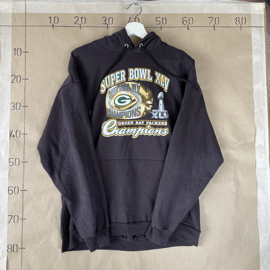 Sort Super Bowl Hoodie – Vintage Green Bay Packers Champions