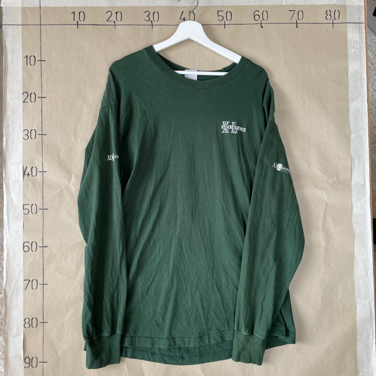 Grøn XLConnect Langærmet Tee – 00Er Tech Vibe Med Logo Detaljer