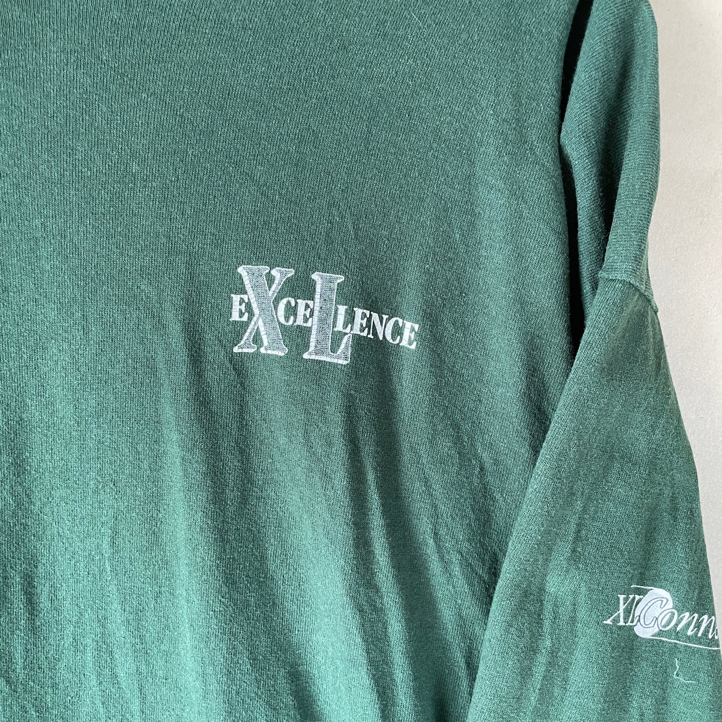 Grøn XLConnect Langærmet Tee – 00Er Tech Vibe Med Logo Detaljer