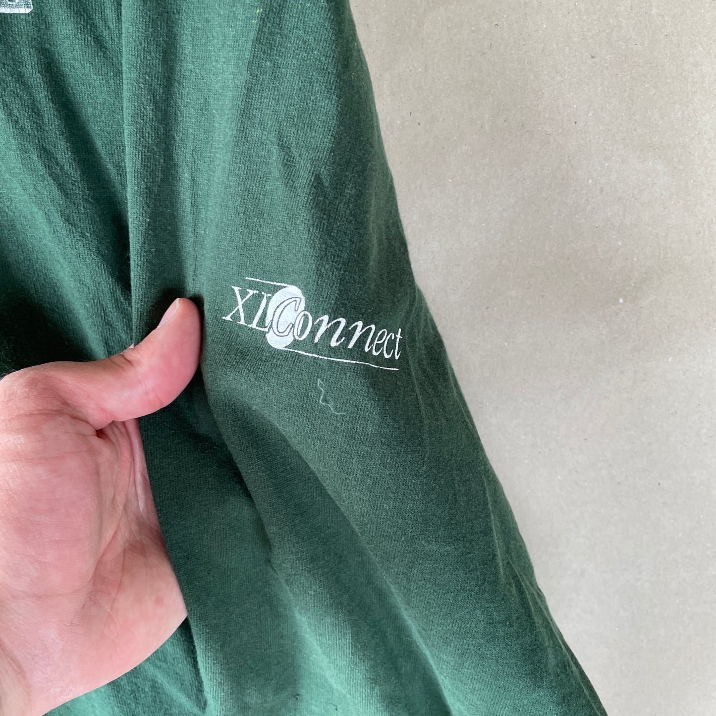 Grøn XLConnect Langærmet Tee – 00Er Tech Vibe Med Logo Detaljer